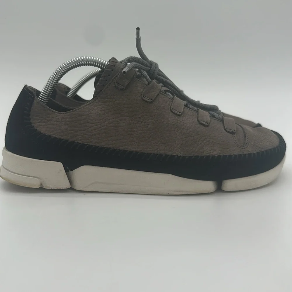 Clarks Men's Original's Trigenic Flex 2 Grey Black Nubuck Shoes Size US 9.5
